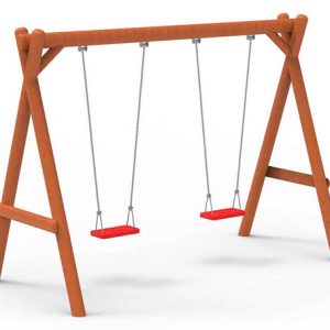 Natuurlijke dubbele grote schommel